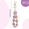 DIVINA VITAE Macrame Keychain Handmade Wrist Keychain for Women Cute