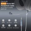Cubilux 3.5mm Headphone Cable with Boom Mic, Mute Switch, Volume