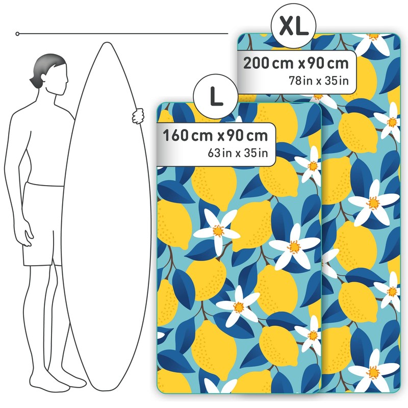 Fit-Flip XXL Beach Towel - Large Microfibre Bath Towel, Microfibre