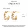 FOXNOV Gold Hoops Earrings for Women Lightweight Hypoallergenic Earrings 14K