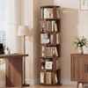 BACEKOLL Rotating Bookshelf Tower, 6 Tier Spinning Book Shelf, Wood