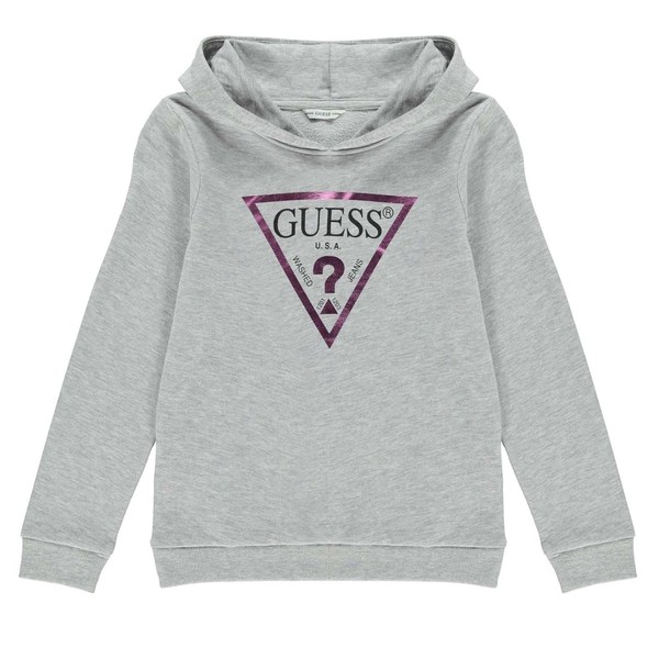 GUESS Girls' Grey Hoodie, grey
