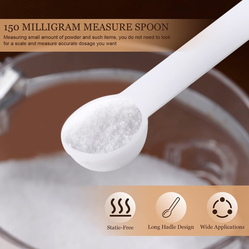 Honeydak 1/32 Teaspoon Micro Scoops 150 Milligram Mini Measuring Spoons