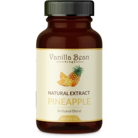 Natural Pineapple Extract for Baking and Flavoring - 4 OZ - Premium Quality Natural Flavors for Baked Goods, Desserts, & Cooking