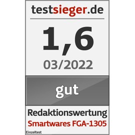 Smartwares Carbon Monoxide Detector - 10 Year Sensor - with Test Button - LED Indicators - FGA-13051