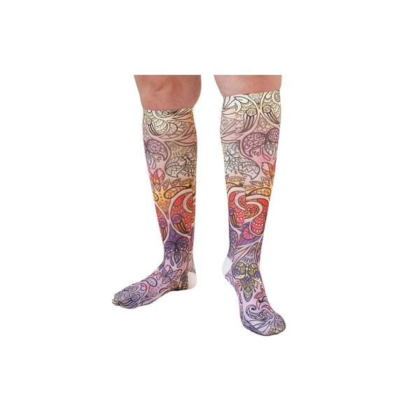 Lymphedivas Birds of Paradise Medical Graduated Gradient Compression Sock Pair