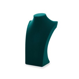 Oirlv Vintage Green Velvet Jewellery Bust Necklace Display Stand Shopping Mall Counter High-End Jewellery Stand (H30 cm)