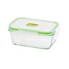 GioStyle 2 in 1 Rectangular Glass Container, 17 x 12