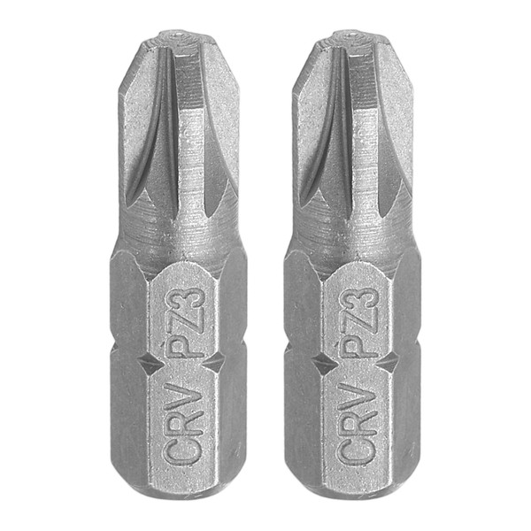 sourcing map 2pcs PZ3 Screwdriver Bits 1/4" Hex Shank Magnetic