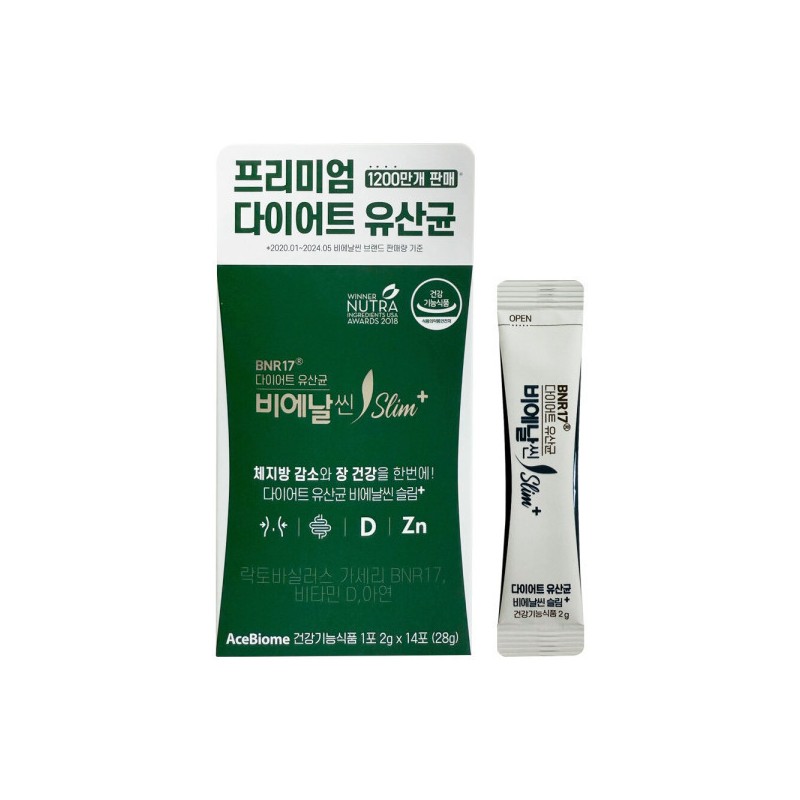 Bienalshin BNR17 비에날씬 슬림 플러스 2g x 14포 1개 /