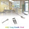 Yosoo Telescopic Fork Extendable Long Handle Fork Barbecue Toasting Dinner