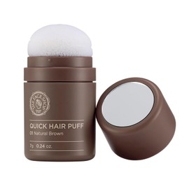 The Face Shop Quick Hair Puff - Polvo Capilar Coreano en Puff | Cubre Canas y Raíz (Retoque) | Disimula Zonas Despobladas y Da Volumen | Aplicación Rápida Café Natural