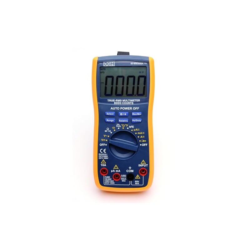JCM 60-MM5000A Digital Multimeter True RMS 5999 Counts – Auto-Ranging,