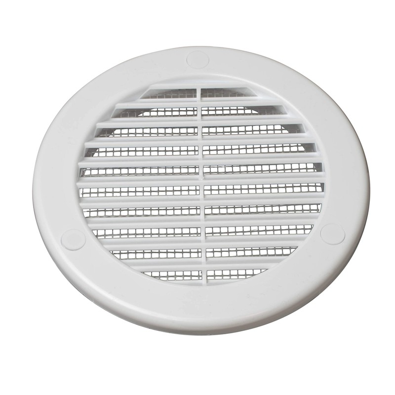 Vent Systems 4" Inch (Opening Dimensions) White Soffit Vent Cover
