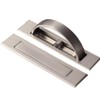 Daycount Pack of 2 Invisible Cabinet Drawer Handle Rotating Zinc