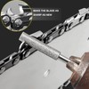 AccEncyc 8pcs Diamond Chainsaw Sharpener Burr 3/16" Titanium Plated Burr