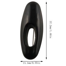 E-outstanding Muslim Hijab Pin 8 PCS Black and White Plastic Islamic Women Sari Pins Safety Pins Scarf Clips