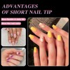 Short Coffin Soft Gel Nail Tips for Soak-Off Nail Tips,