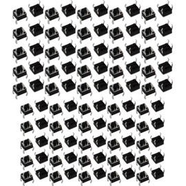 Audiophan Tact Switch Momentary 4 Pin 6mm x 6mm x 5mm 100 Piece Set
