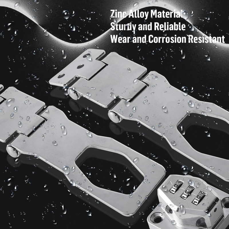 1PC Password Hasp Locks, 90-180 Degree Cabinet Password Locks Fold