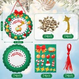 Hollowfly 24 Sets Nativity Advent Countdown Craft Kits Nativity Ornaments Crafts Religious Christmas Crafts Nativity Sets Nativity Play Set Felt Nativity Sets Sunday School Fun Activities DIY
