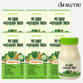 I'm Nutri Full of Dietary Fiber Care Fruits and Vegetables 18 Kinds Balanced 90 Tablets, 6 Pieces / 아임뉴트리 꽉 채운 식이섬유 케어 과채 18종 밸런스 90정, 6개