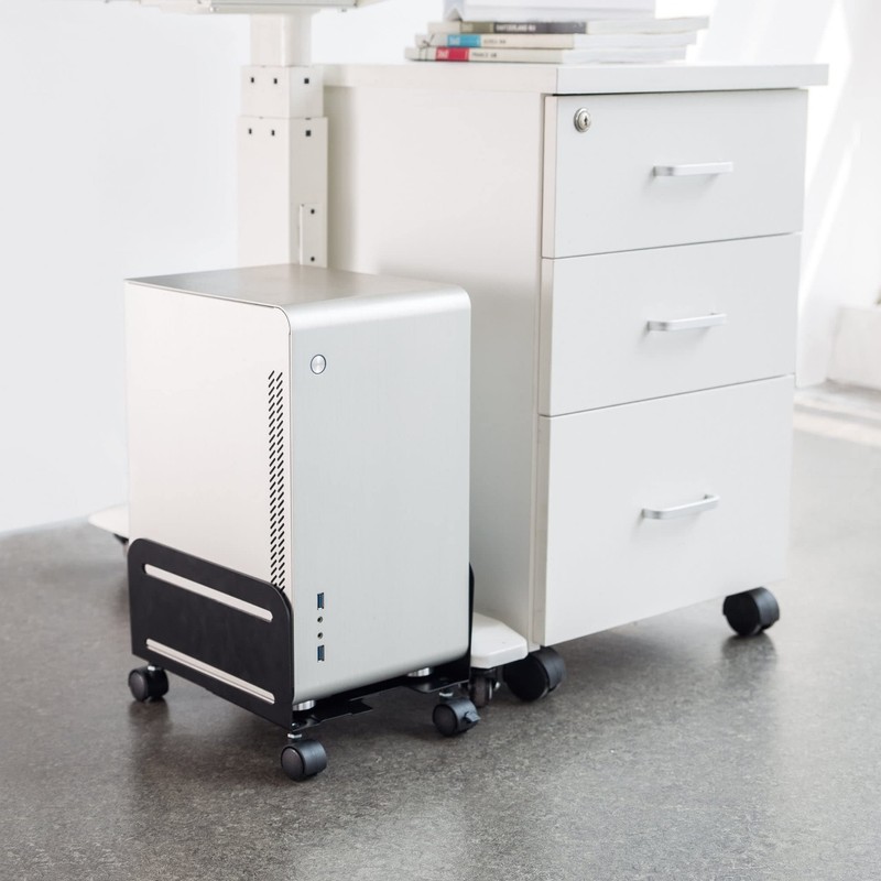 Progressive Desk Mobile CPU Stand. Portable PC Tower Stand with