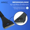 AUPROTEC Eiskratzer Auto Messingklinge & Polycarbonatseite/Eiskratzer Messingklinge mit Eisbrecher Zacken/Schneekratzer