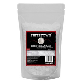 FRITZTOWN® Kristallsalz bekannt als Himalaya Salz | Diamond White | grob für Salzmühle | 900g | wiederverschließbar | original aus Punjab Pakistan