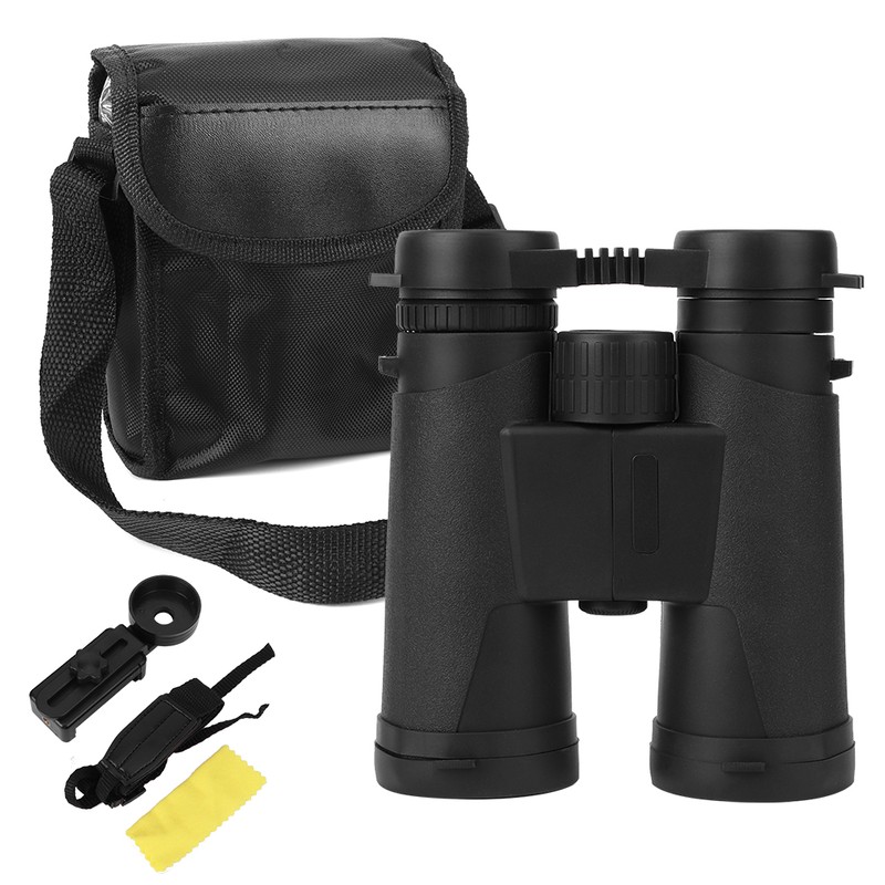 10X42 Binoculars BAK4 Portable Telescope with Universal Cilp for Outdoor