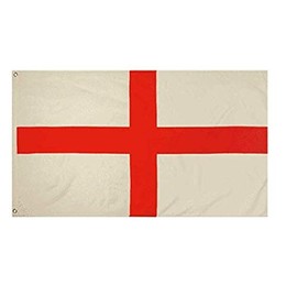 Toyland® 5ft x 3ft (150cm x 90cm) St George Cross British Flag Perfect For St George's Day Celebrations