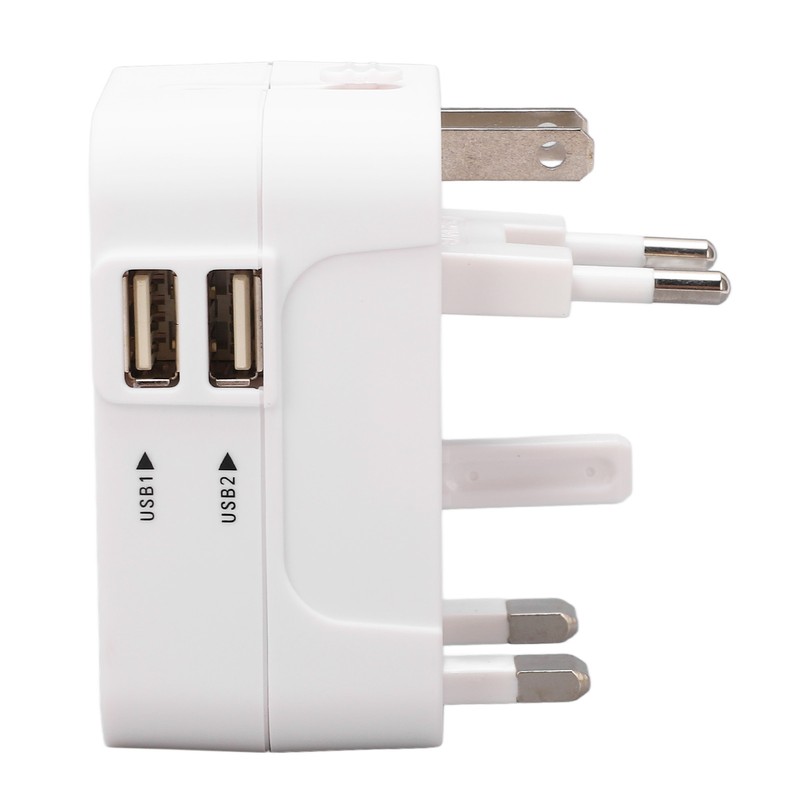 Multifunctional Power Converter with USB Ports Universal Adapter Socket 100‑240VAC
