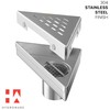Hydroware Triangle Shower Drain - Stainless Steel Triangular Shower Floor
