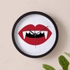 CafePress Vampire Teeth 10" Wall Clock for Livingroom, Kitchen, or