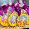 Easter Basket Cookies- 6 Decorated Crunchy Shortbread Cookies Individually Wrapped