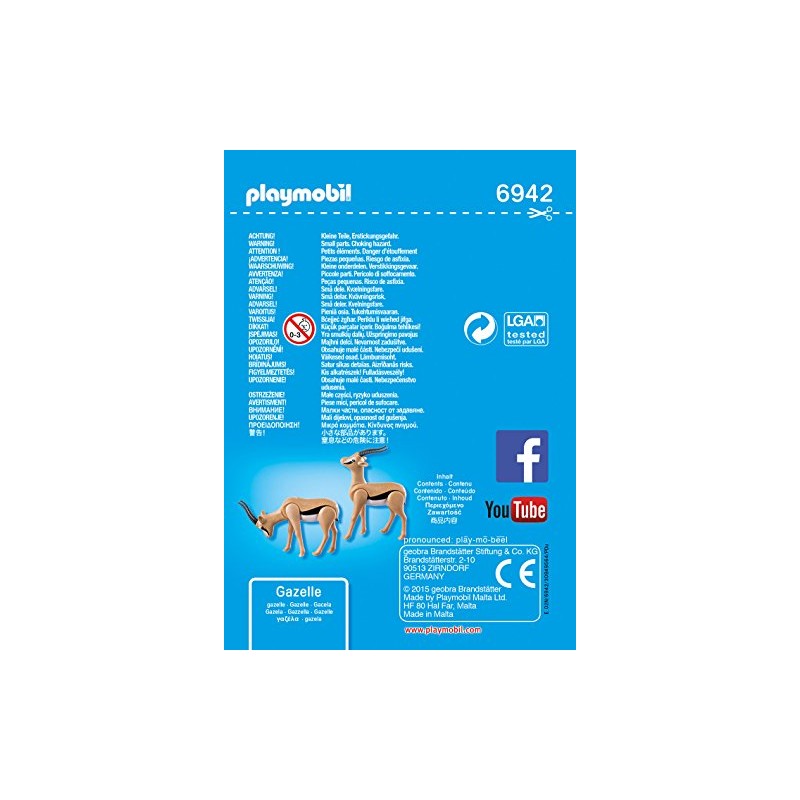 PLAYMOBIL Wild Life 6942 Gazellen, Ab 4 Jahren