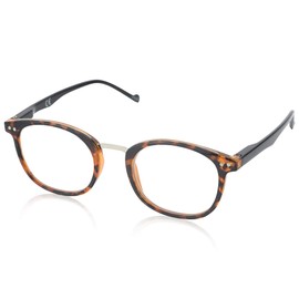 In Style Eyes Modern Reading Glasses - Full-rimmed, Classic Oval Style, Lightweight Frame with Metal Spring Hinges - Tortoise - 3.0x