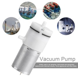Ultra Silent Mini 12V DC Air Pump with High Flow, Durable Aluminium & Plastic Electric Vacuum Pump for Aquariums, Medical Equipment, and Home Appliances