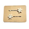SNOWFLAKE Winter Bobby PIn Hair Clip Accessory - Set of