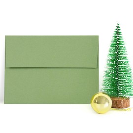100 Pack Sage green 5x7 Envelopes for 5x7 Cards,Invitations,Wedding,Baby Shower,Graduation,Self Seal Azaza