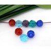 Pack of 200PCs Mixed Colours Crystal Quartz Faceted Round Beads