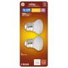GE Relax 2-Pack 25 W Equivalent Dimmable Warm White R14