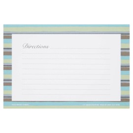 C.R. Gibson Q12-25098 Forage 4x6 Double Sided Recipe Cards, Multicolor, 40pcs