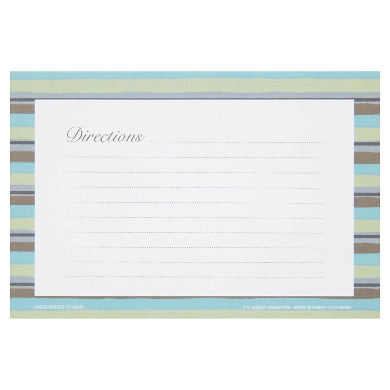 C.R. Gibson Q12-25098 Forage 4x6 Double Sided Recipe Cards, Multicolor,