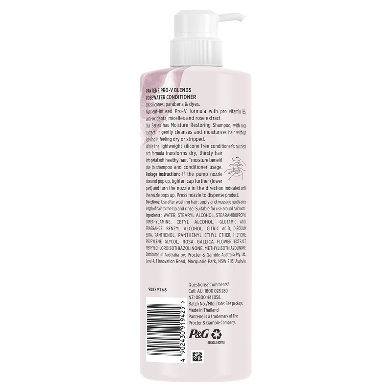 Pantene Pro-V Blends Micellar Rosewater Moisturising Conditioner: Restoring Moisture For