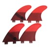 UPSURF Surfboard Fins Double Tabs K2.1 Size, Set of 4,