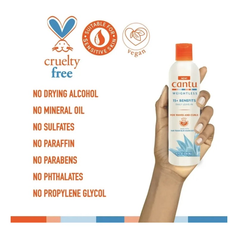Cantu Crema Diaria Tratamiento Protector Para Cabello 8 Floz