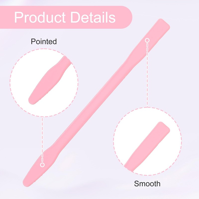 QFGasre 8 Pcs Eyebrow Wax Sticks Non-stick Wax Spatulas Wax