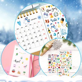 FindFunFine Planner Stickers Monthly Daily Planners Celebrations Planner Stickers For Calendar Decorating Vintage Holiday Seasonal Happy Scrapbook Stickers Calendar Journaling Stickers Gifts