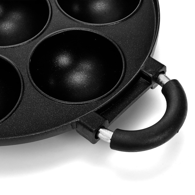 WUWEOT Aebleskiver Pan, Non Stick Appe Grill, 3.15" Appam Maker